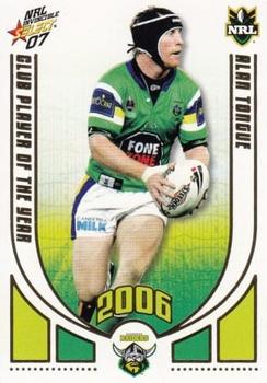 2007 Select NRL Invincible - Club Player Of The Year #CP3 Alan Tongue Front